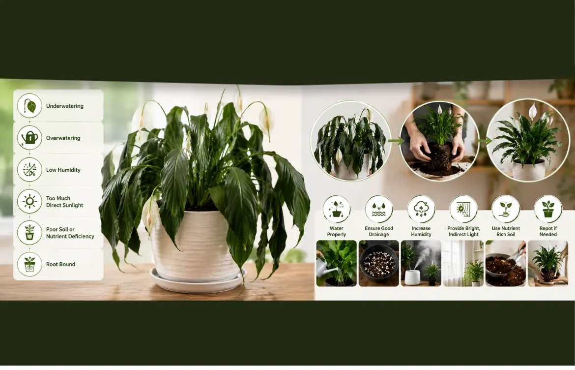 Peace Lily Drooping? Run This Test Before You Water It Again