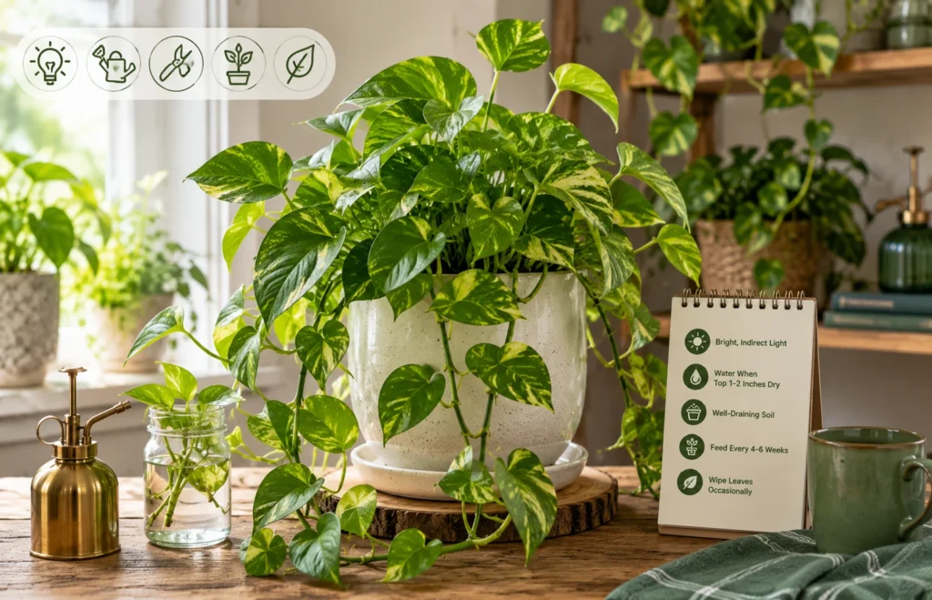 Pothos Plant Care Hacks: 15 Simple Tips for Faster Growth and Healthier Leaves