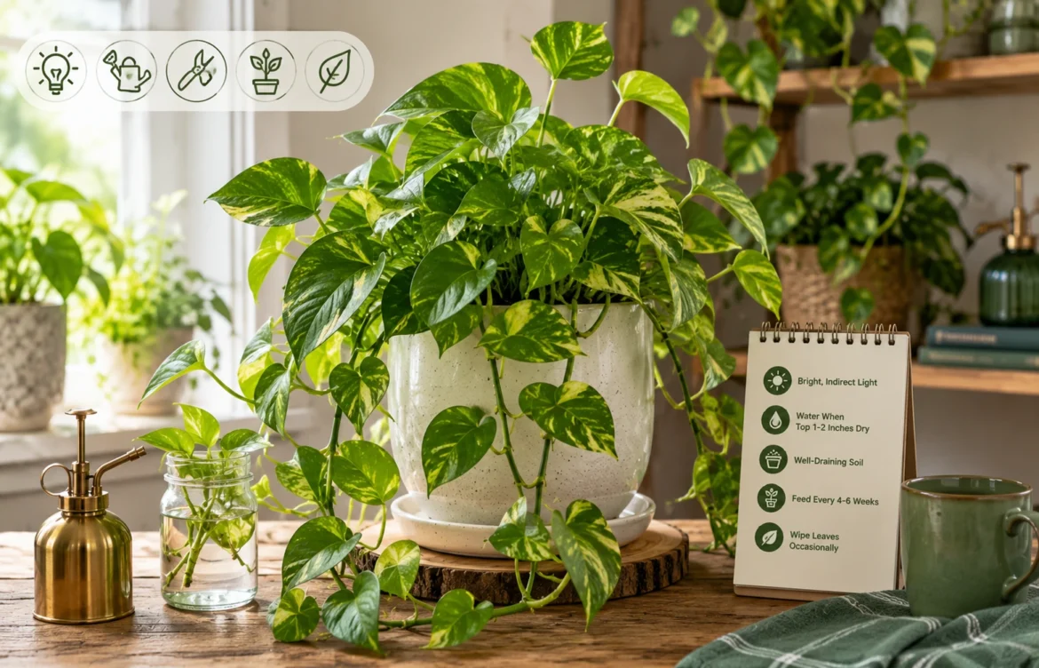 Pothos Plant Care Hacks: 15 Simple Tips for Faster Growth and Healthier Leaves